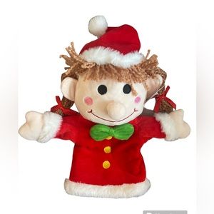 Girl Elf Plushible Hand Puppet - Christmas Puppets